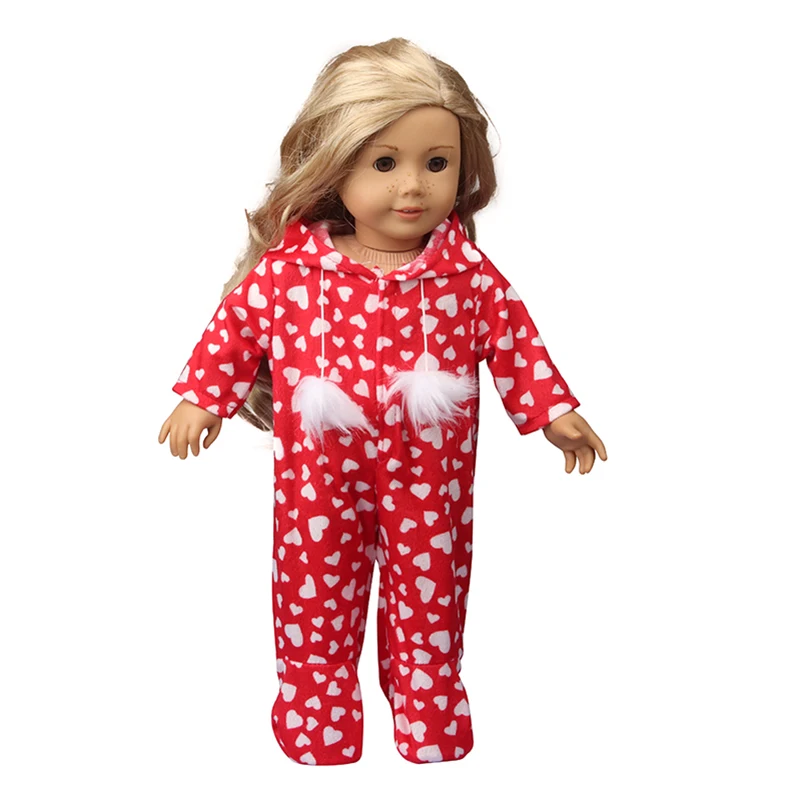 Комбинезон для кукол 18 дюймов с сердечком | Игрушки и хобби