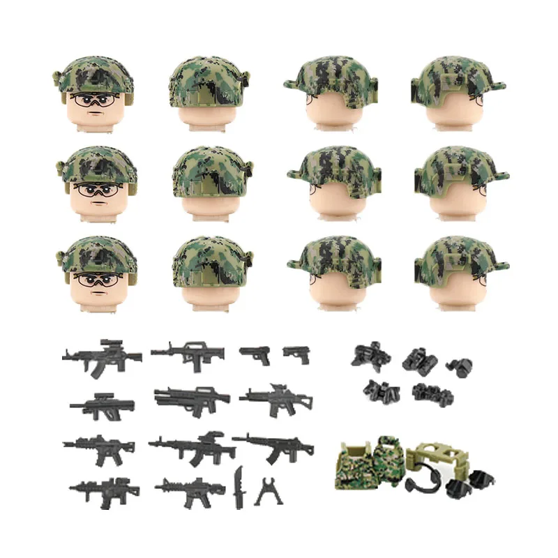 Камуфляжный жилет AOR2 US HB для сборки солдатиков спецназа полицейские блоки оружия