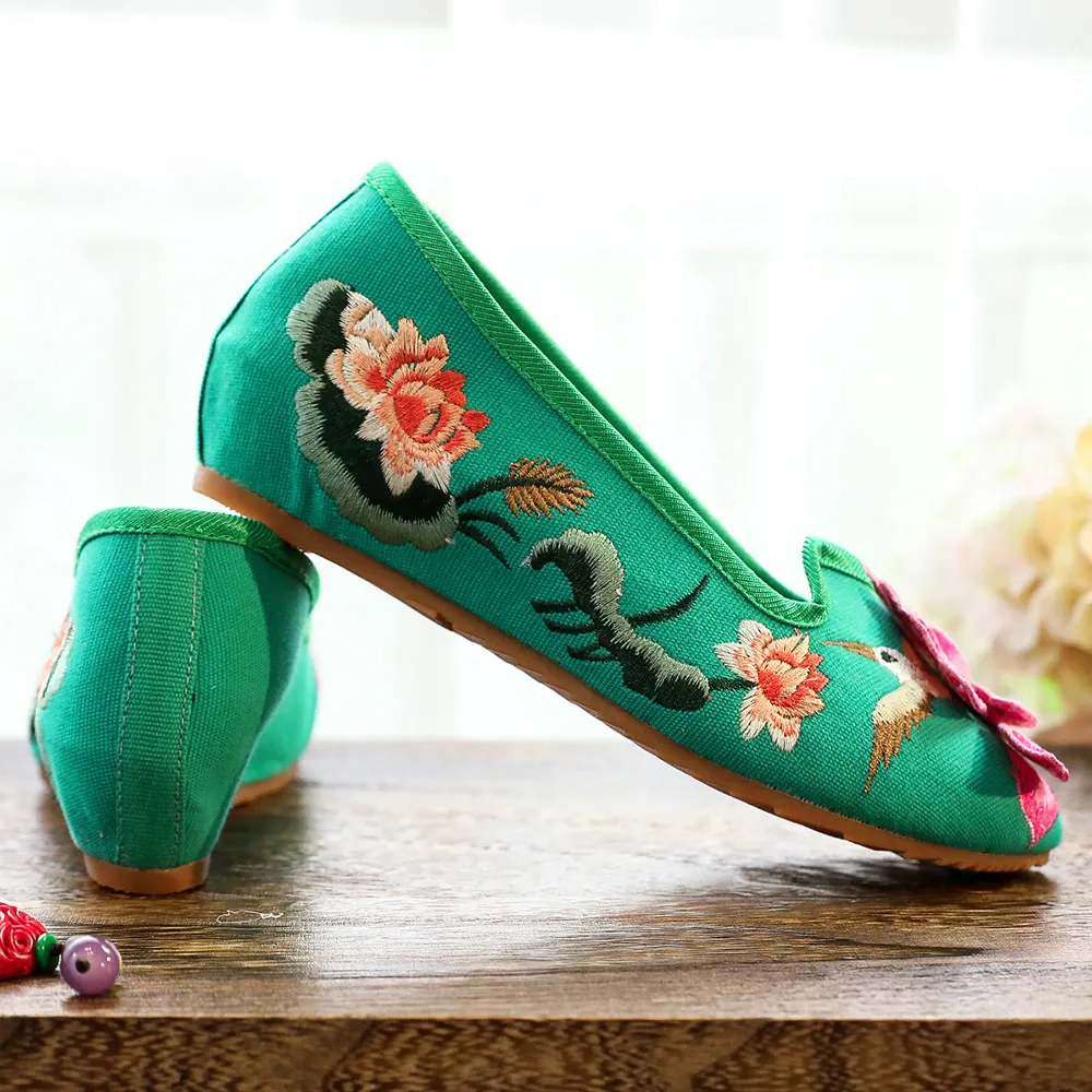 Veowalk/Новинка Женские парусиновые балетки на плоской подошве с острым носком и