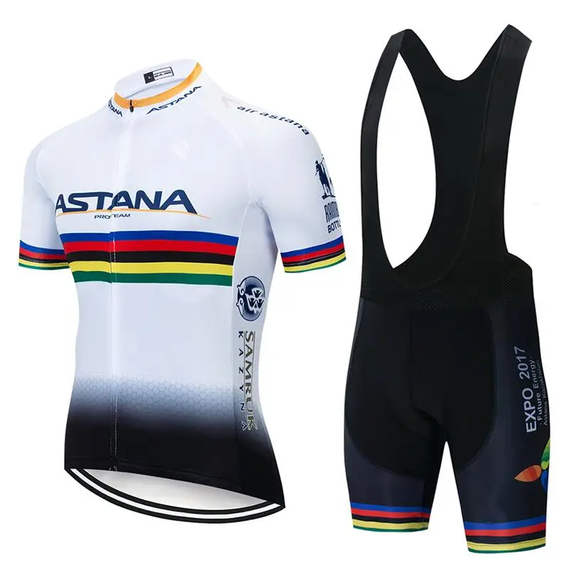 

ASTANA Summer cycling suit short-sleeved cycling jersey men's quick-drying breathable mountain bike road bike cycling jersey set