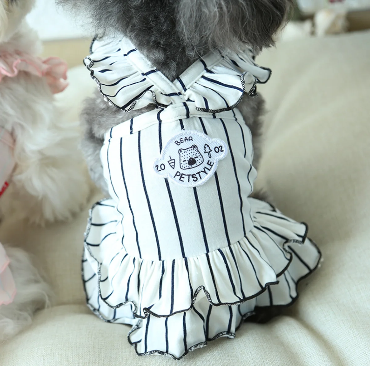 

Pet Puppy Costume Chinese Han Dynasty Vintage Style Dog Clothes Cat Dress