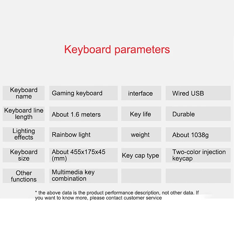 

Ergonomic Wired RGB LED White Backlit USB Gaming Keyboard for PUBG,LOL