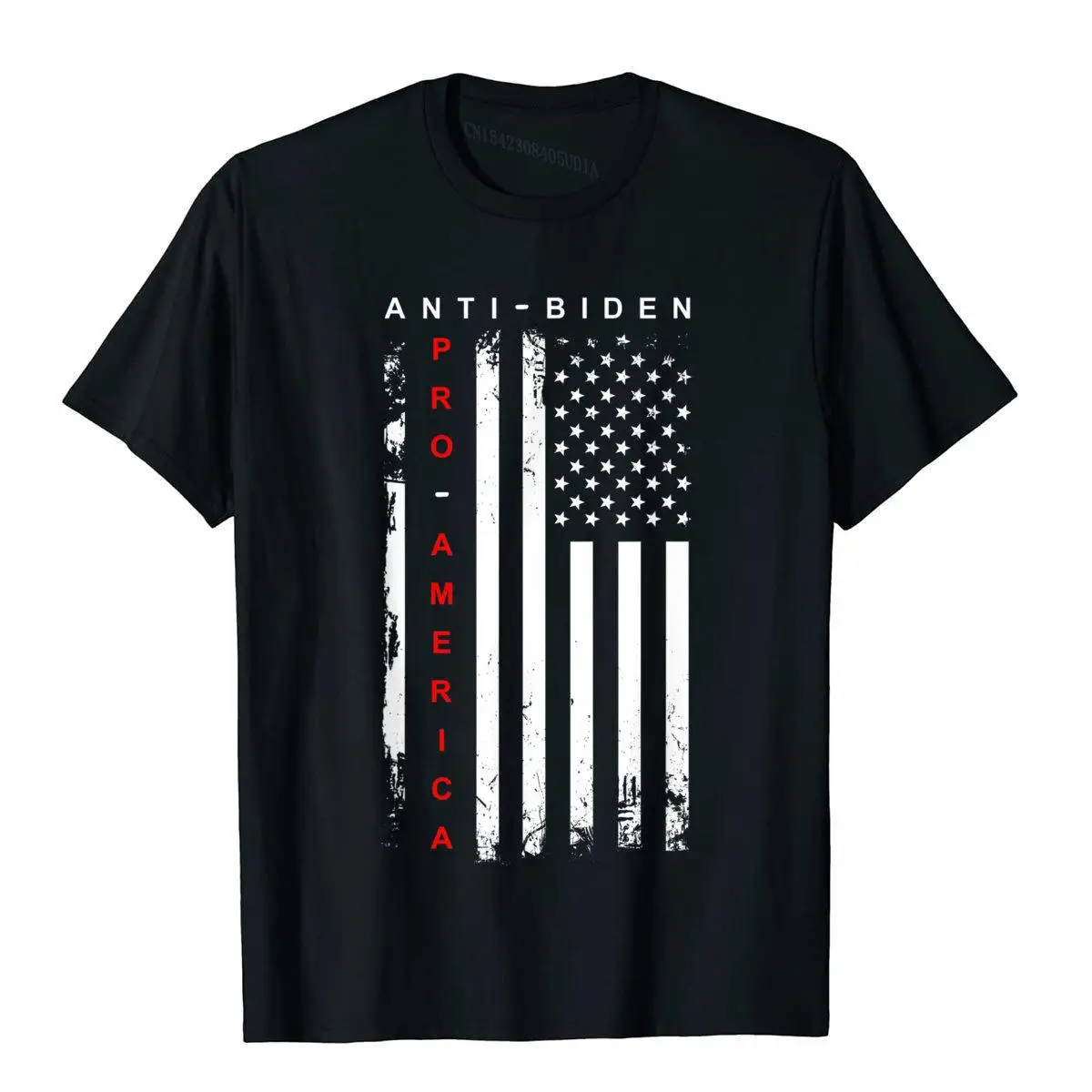 

Футболка PRO AMERICA ANTI BIDEN FLAG USA IMPEACH JOE BIDEN ANTI BIDEN, облегающие футболки с графическим принтом, Хлопковая мужская футболка для отдыха