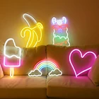 Светильник USB Альпака Дельфин Единорог Рождественская елка стрельба Звезда Радуга облако открытый шум светодиодный фон неосветильник декора