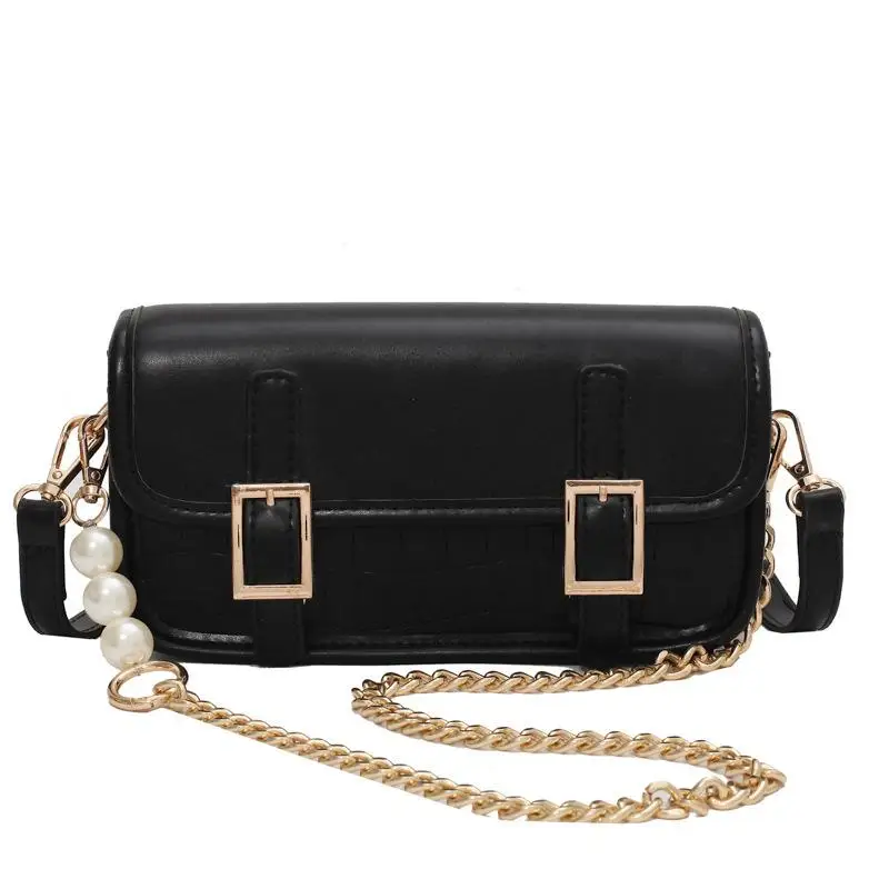 

Fashion Quality Pu Leather Shoulder Bags for Women 2021 Solid Color Luxury Brand Designer Handbags Summer Female Crossbody Bag