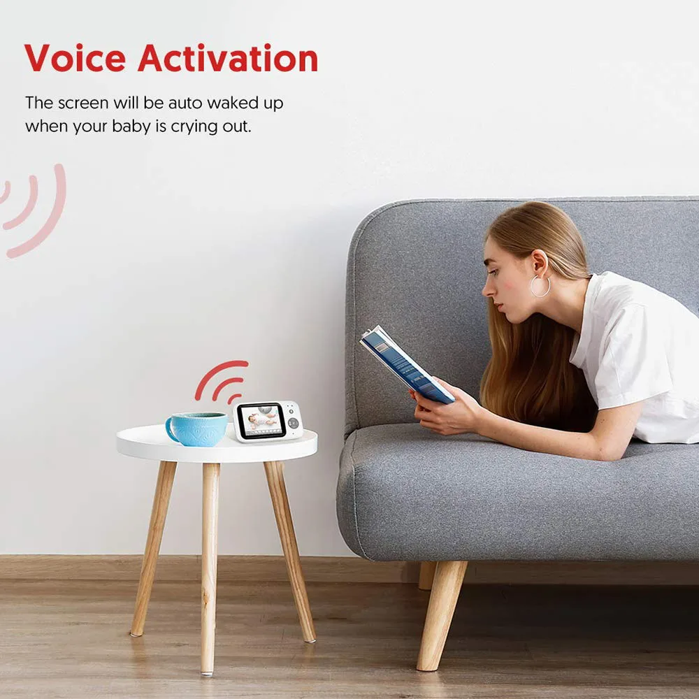 Видеоняня 3 2 дюймов монитор для сна детский способа разговора ночное видение ИК