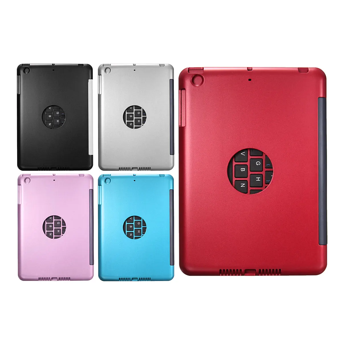 

Wireless Touchpad bluetooth Keyboard For iPad Case Foldable Rechargeable Keyboard Case Cover Holder Stand For iPad Mini 1 2 3