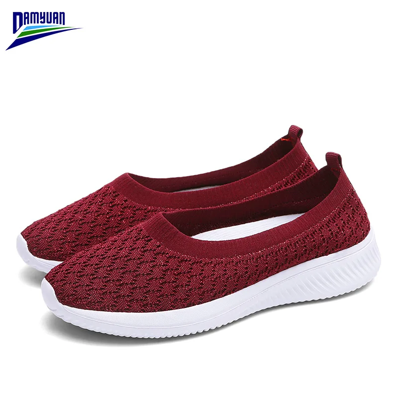 Damyuan/Повседневная Удобная обувь без шнуровки на плоской подошве Женская Zapatos De Mujer