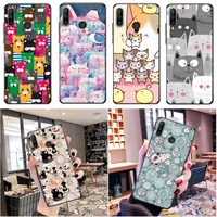 cats hey buddy human friends color painting phone case for huawei p30 lite pro coque soft tpu cases carcasa funda