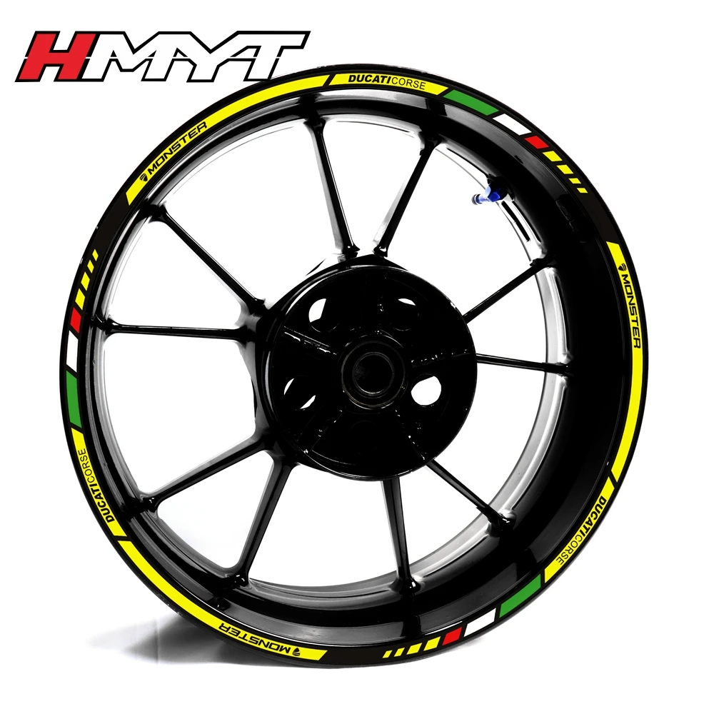 Наклейки для мотоцикла Ducati 17 дюймов колесная втулка Водонепроницаемые