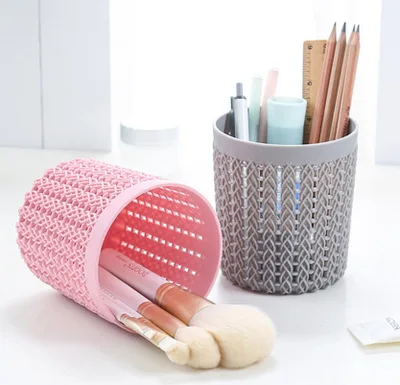 

Pencil Pot Pen Holder Geometric Pencil Stand Desktop Storage Case Box Desk Office Organizer Stationery Gifts For Students