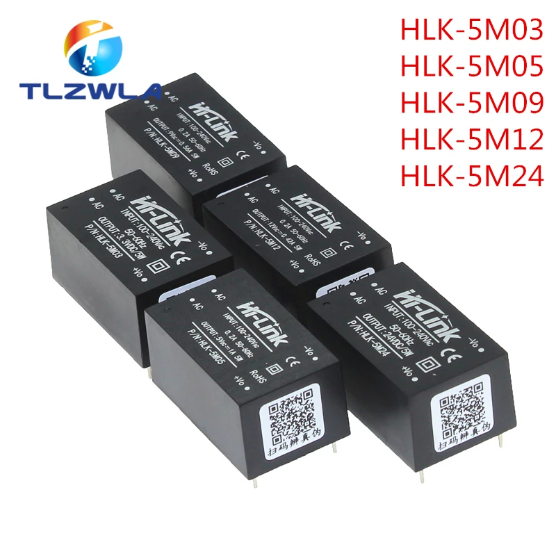HLK-PM01 03/09/12/24 HLK-2M05 HLK-5M03 HLK-10M12 20M24AC-DC 220V To 5V/3.3V/12V Intelligent Household Switch Power Supply Module