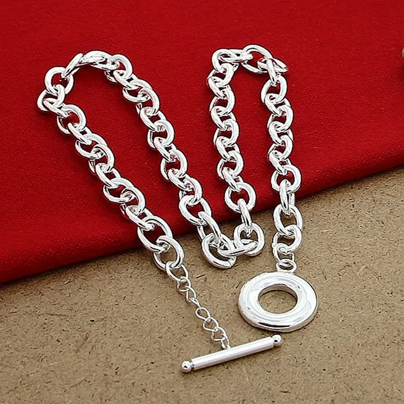 Мужские и женские цепочки из серебра 925 пробы роскошные серебряные ожерелья