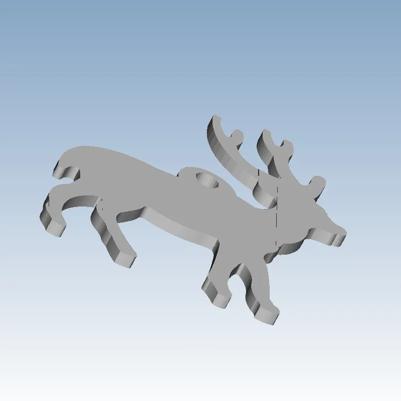 

Christmas reindeer Pendant Custom order highqualityhighprecision digital models 3D printing service Creative Jewelry ST408