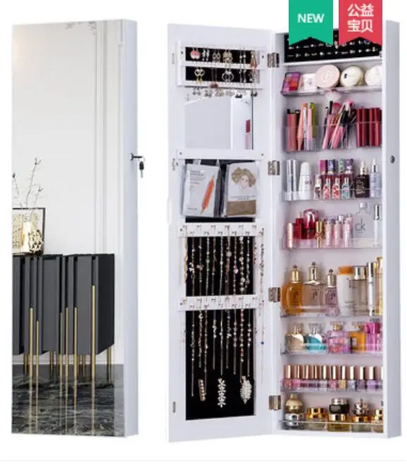 

The whole body mirror Hang wall full-length mirror With lockers
