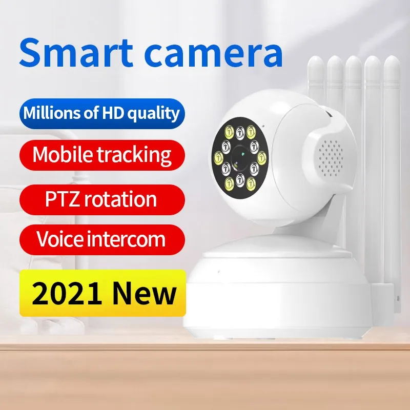 

EC115 1080P Camera For Puwei 360 Eyes Wireless WIFI Webcam Shaking Head Internet Network HD Video Camera Built-in Mic & Speaker