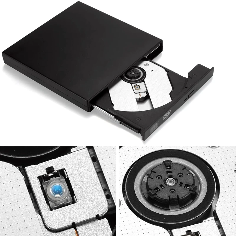 Внешний USB 2 0 CD диск портативный внешний DVD тонкий CD-RW DVD-R комбо горелки писатель