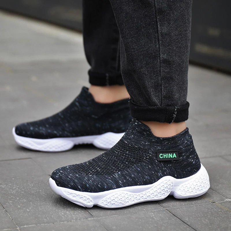 Children Casual Shoes Kids Walking Socks Boys Sports Light Girls Child Knit Sneakers Autumn Tenis Infantil Kid Shoe | Спорт и