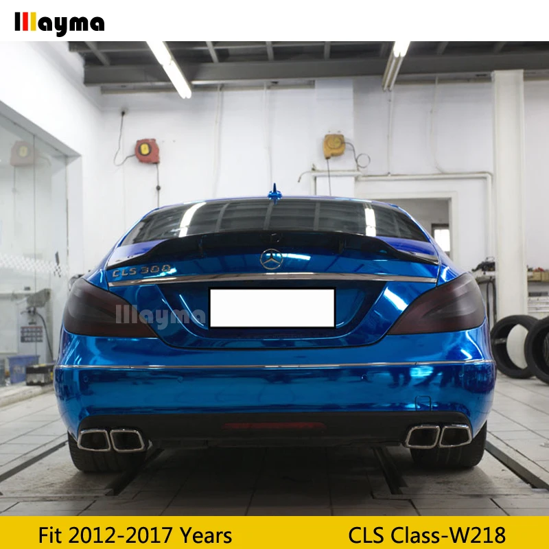 Стиль Renntech спойлер для заднего багажника из углеродного волокна Benz CLS класса CLS250