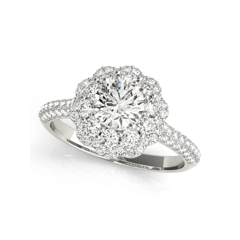 Кольцо для помолвки с цветком 0 5 карат|ring set|bridal ring setbridal |