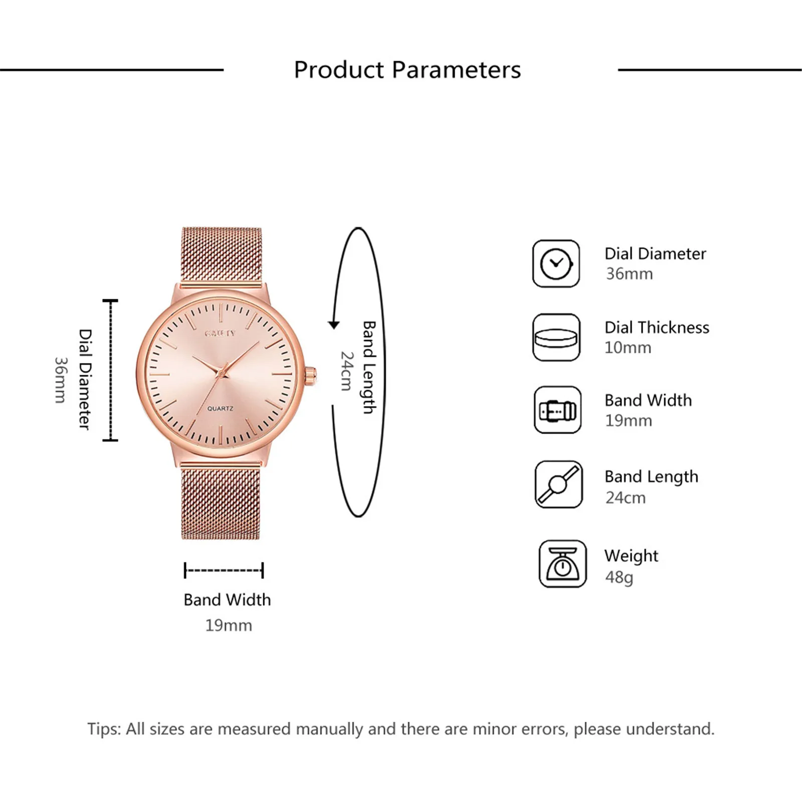 

2021 NEW Watchs GAIETY Fashion Trend Ladies Watch Rose Gold Stainless Steel Band exquisite Glass Surface Korean Ladies Watch
