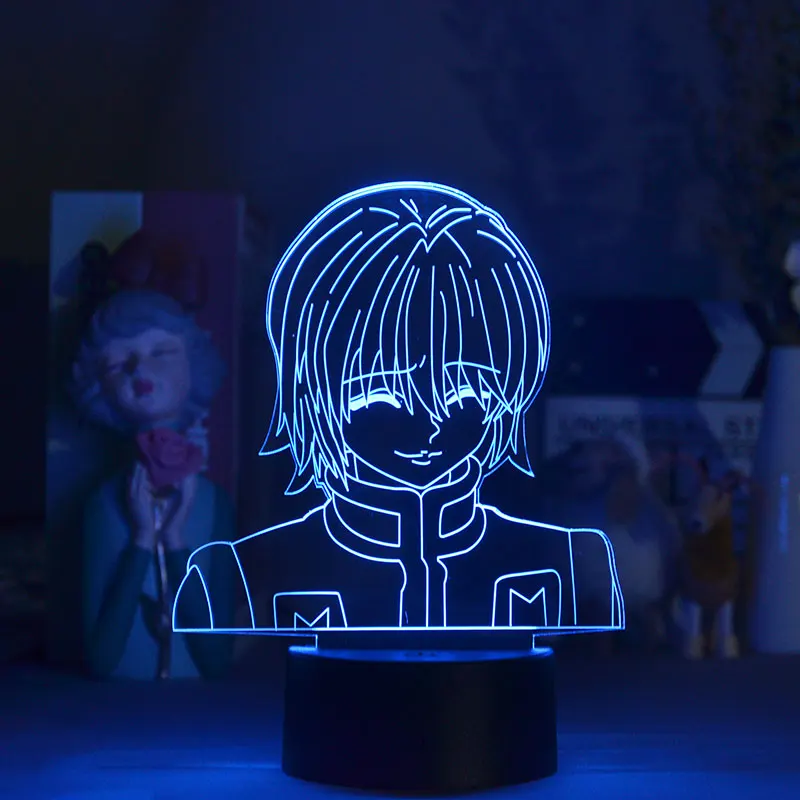 

Acrylic 3d Led Light Hunter X Hunter Kurapika Figure Night Light for Bedroom Game Room Decor Cool Kids Birthday Gift Desk Lamp