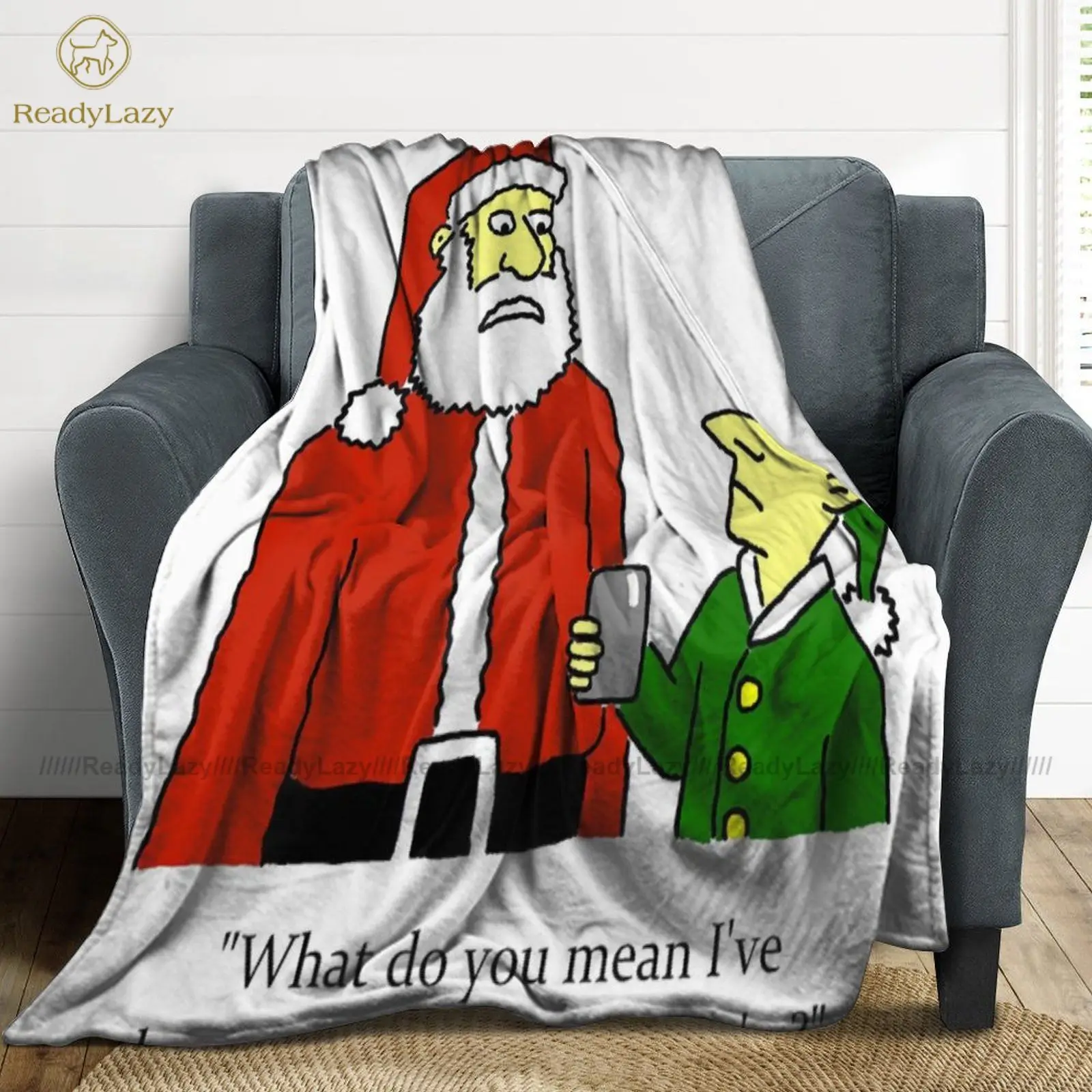 

Santa Claus Blanket All Weather Super Soft Blanket Cheap Luxury Fleece Bedspread