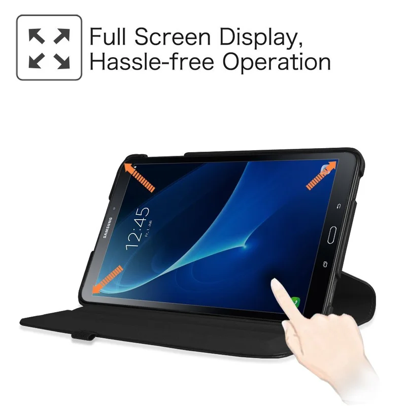 Вращающийся на 360 градусов чехол для Samsung Galaxy Tab E 9 6 T560 T561 A6 10 1 T585 T580 Funda Cover A 2 5 T590 T595