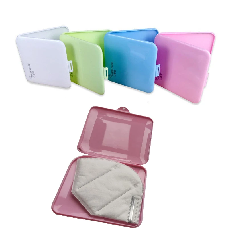 

Mask Temporary Storage Bag Antibacterial Portable Mask Storage Box Plastic Storage (not included mask)