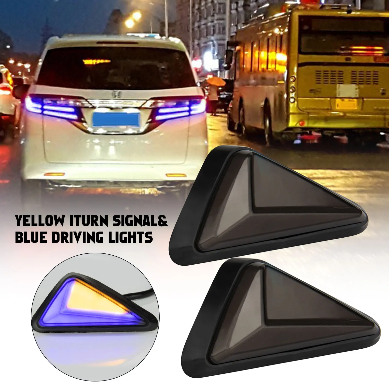 

2pcs Universal Motorcycle LED Turn Signals Long Short Turn Signal Indicator Lights Blinkers Flashers Blue Red White Colors