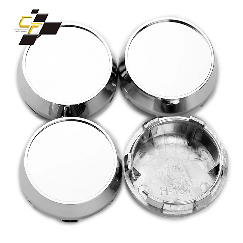 

4pcs 60mm 56mm Chrome Silver Car Wheel Center Cover Rims No Emblem Hub Caps Auto Tuning Universal Hubcaps