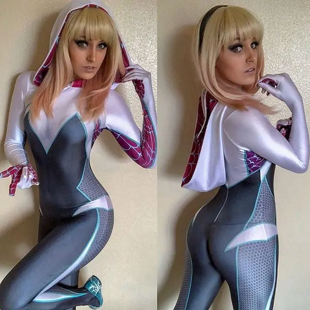 Костюм для косплея Gwen Stacy костюм анти-гвеном красный карнидж девушек и женщин