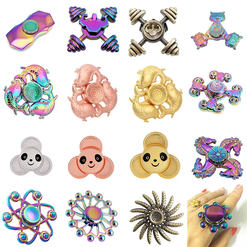 Горячая Распродажа Спиннеры Радуга металлическая ручная вертушка взрослого