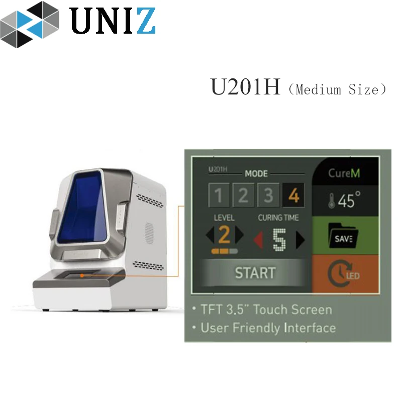 Система УФ-отверждения UNIZ Cure M для 3D-принтера устройство регулировки уровня