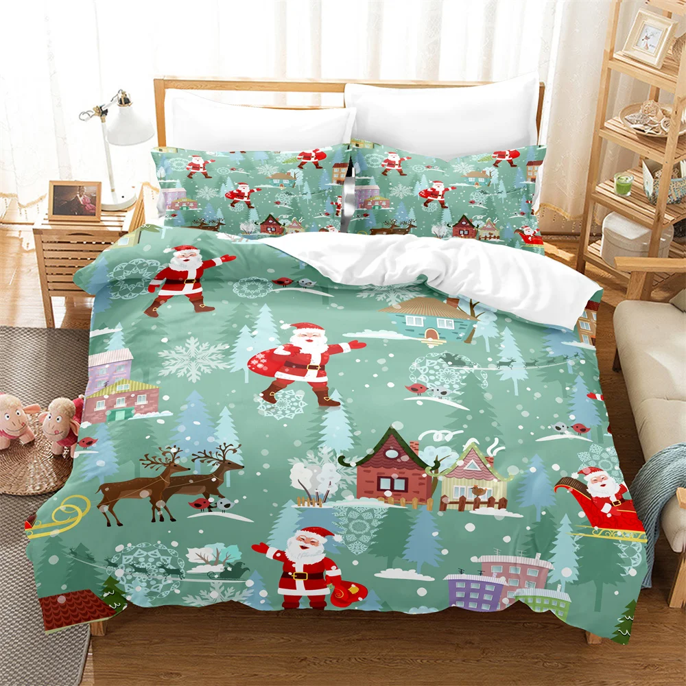 

3D Christmas Bedding Set Queen Bedding Duvet Cover Set Bedding Set Bed Cover Cotton Queen Bedroom Bed Cover Set Bed Set Bedding
