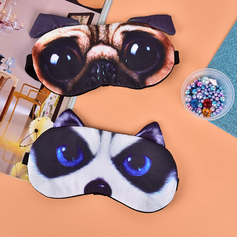 

Cotton Cat Dog Sleeping MASK Soft Blindfold Eyepatch Women Men Sleep Eyeshade Eye Cover Cute Sleep Mask Eyeshade Cover Eye Mask
