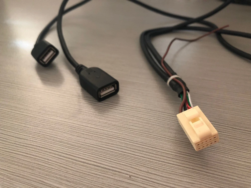 USB кабель для android автомобильного радио длинный usb двойной Головной блок 10