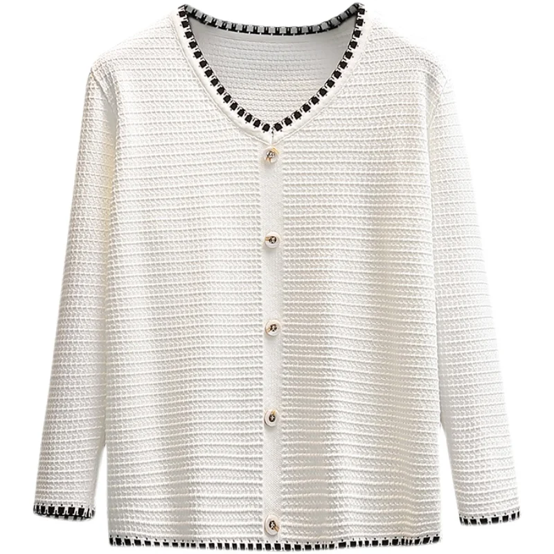 

Women's Cardigan Knitted Korean Fashion Solid Wool Sweater for Women 2021 Winter Long Sleeve V-neck Casual Knitwear Coats Female
