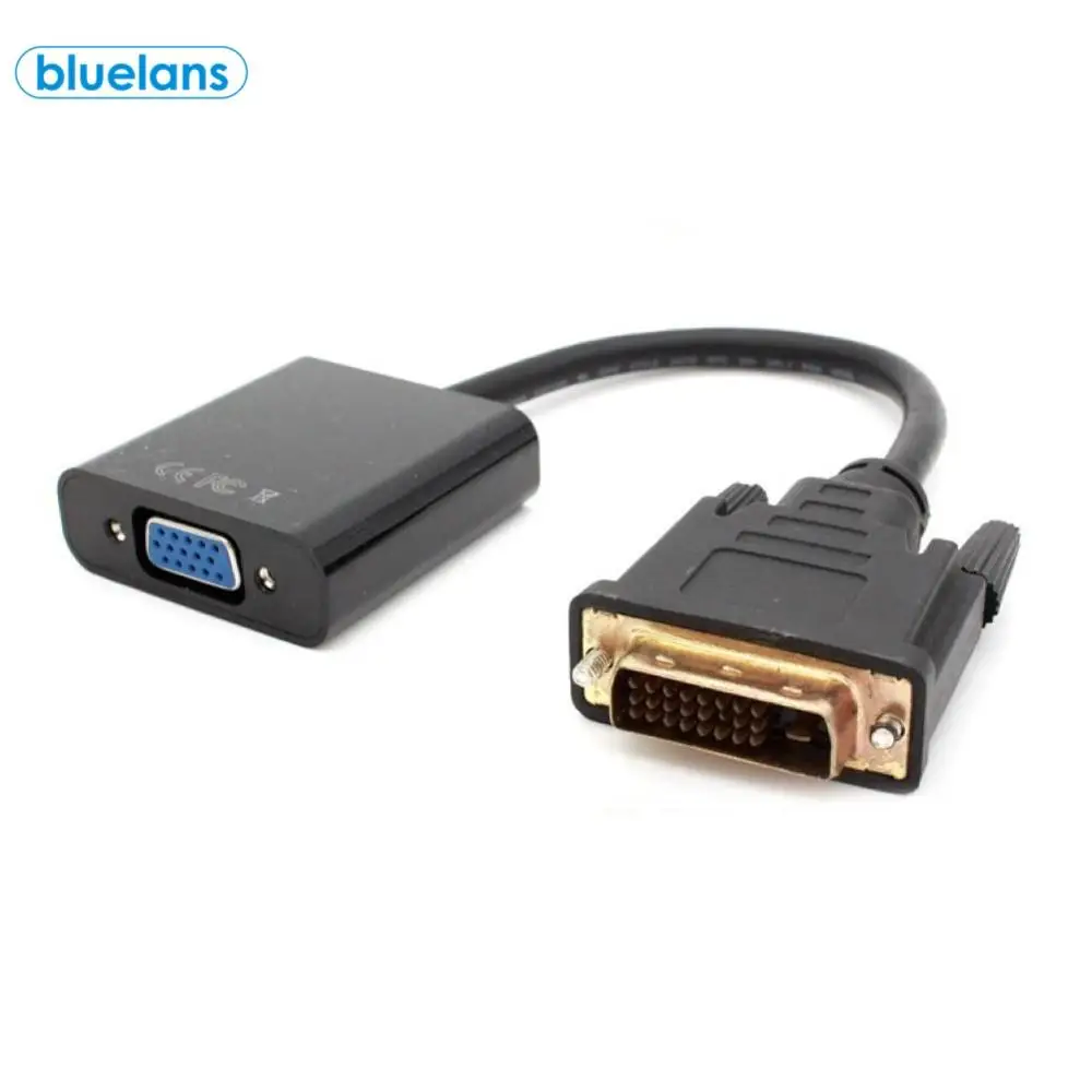 

Кабель для преобразования DVI в VGA, кабель для преобразования старого графического интерфейса компьютера, DVI-D 24 + Pin Male в VGA Female