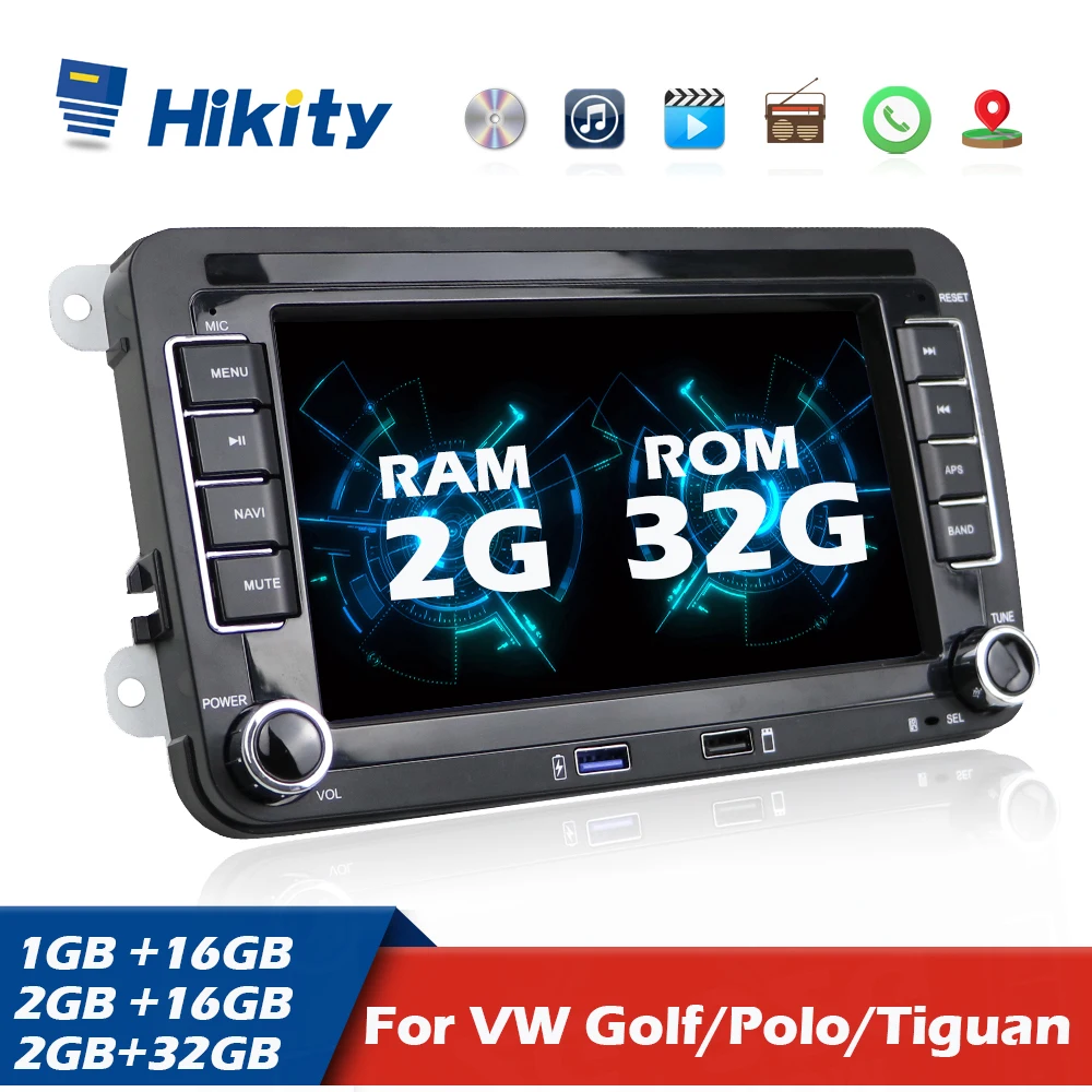 

Hikity 2 Din Car radio Android 10 GPS Multimedia For Volkswagen Skoda Octavia golf 5 6 touran passat B6 polo tiguan jetta yeti