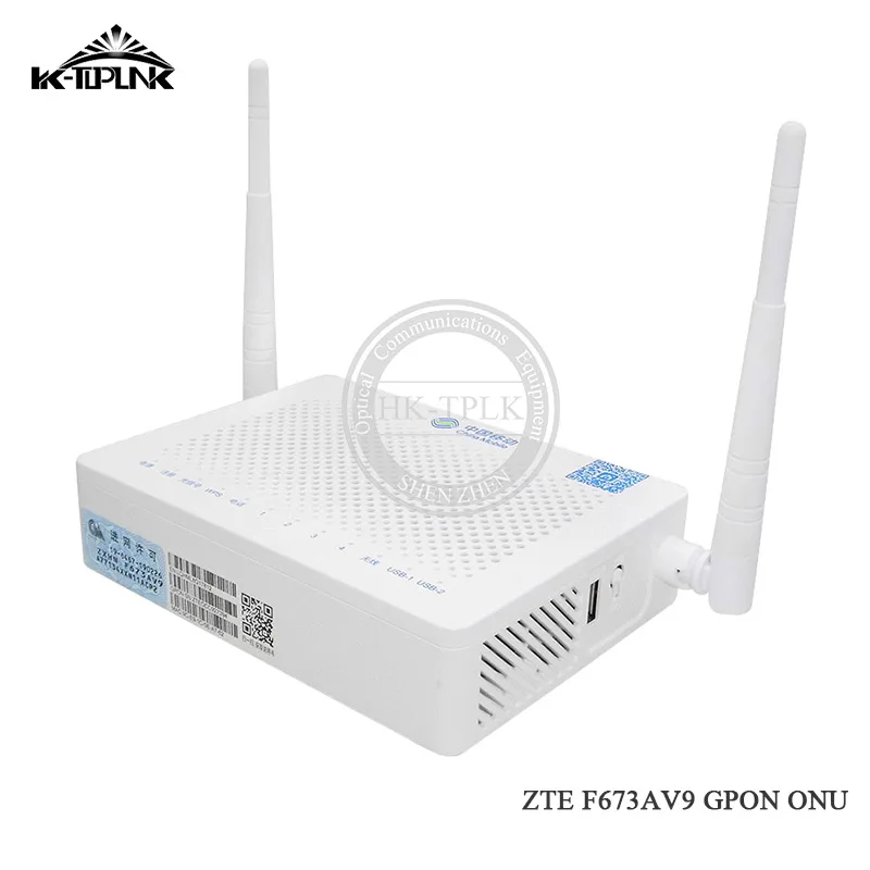 Новинка оригинальный ZTE F673AV9 GPON ONU ONT 4GE + 1 горшок 2USB Wifi 2 4G/5G двойной бренд