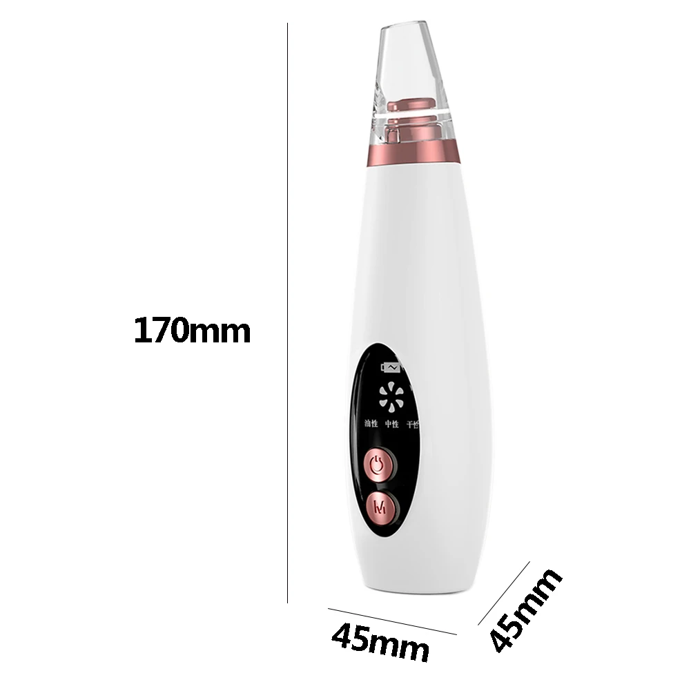 

Small Bubble Blackhead Removal Device Electric Face Cleaner Water Circulation Skin Beauty Instrument USB Blackhead Instrument