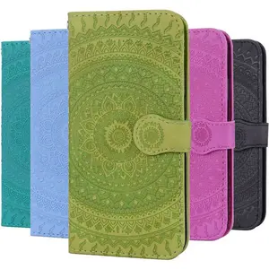 phone case for apple iphone 12 x xs xr 11 pro max se 2020 6 6s 7 8 plus 5 5s retro floral capa flip wallet leather cover d22f free global shipping