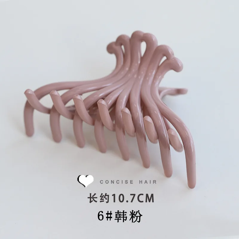 

1Pc Korean Solid Big Hair Claws Elegant Acrylic Hair Clips Hairpins Barrette Headwear for Women Girls Hair Accessories