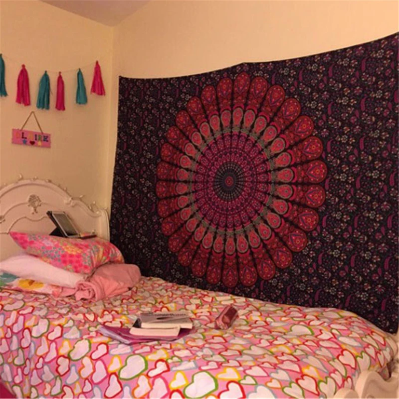 Обувь в богемном стиле с цветочным принтом настенный гобелен ткань хиппи Tapiz