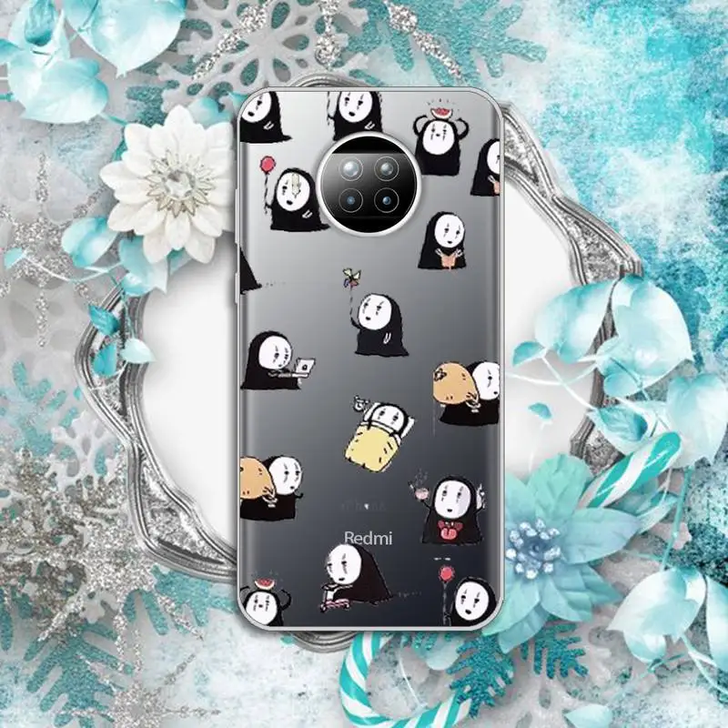 

Cute Totoro Spirited Away Ghibli Miyazaki Phone Case Transparent for Xiaomi Redmi note 10 t 8 9 pro lite 11