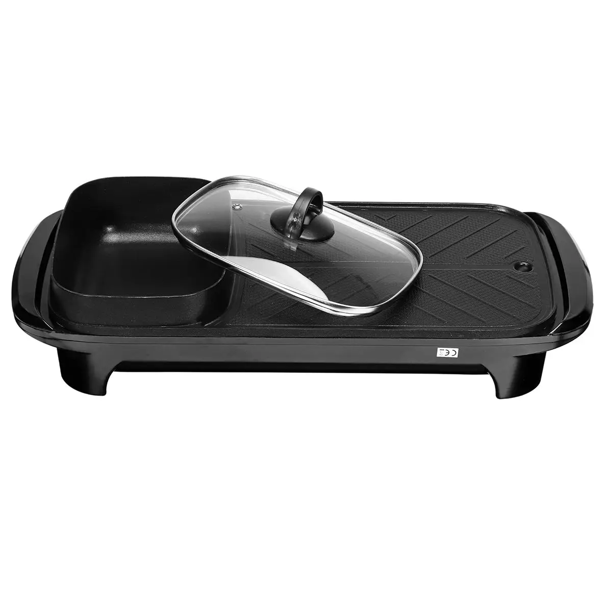 Электрическая Бездымная тарелка для барбекю и супа 220 В с антипригарным