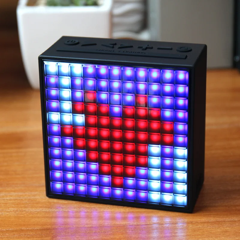 Divoom TimeBox второго поколения Смарт Bluetooth динамик fm радио светодиодный беспроводной