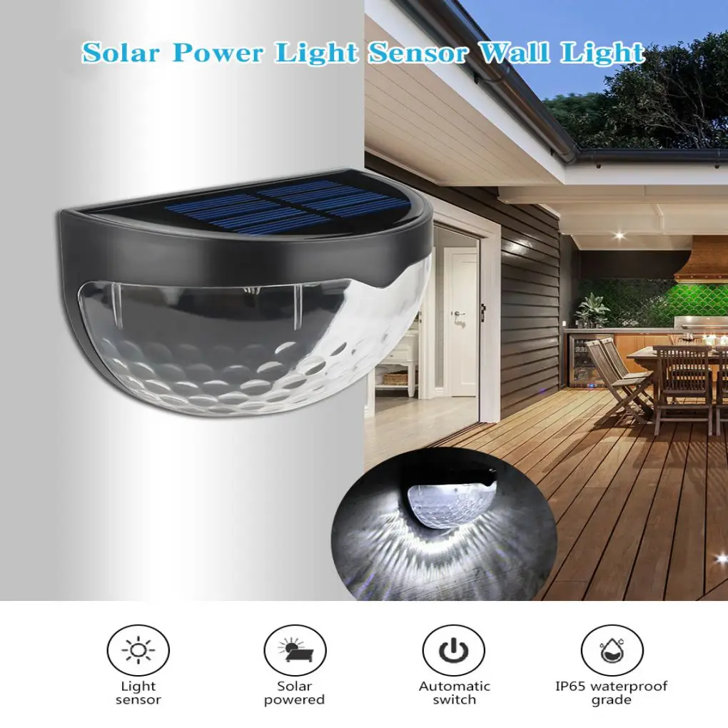 

Hot Fence Light Solar Light Outdoor Solar Lamp Stair Pathway Light Sensor IP65 Waterproof Garden Night Lamp For Garden Decor