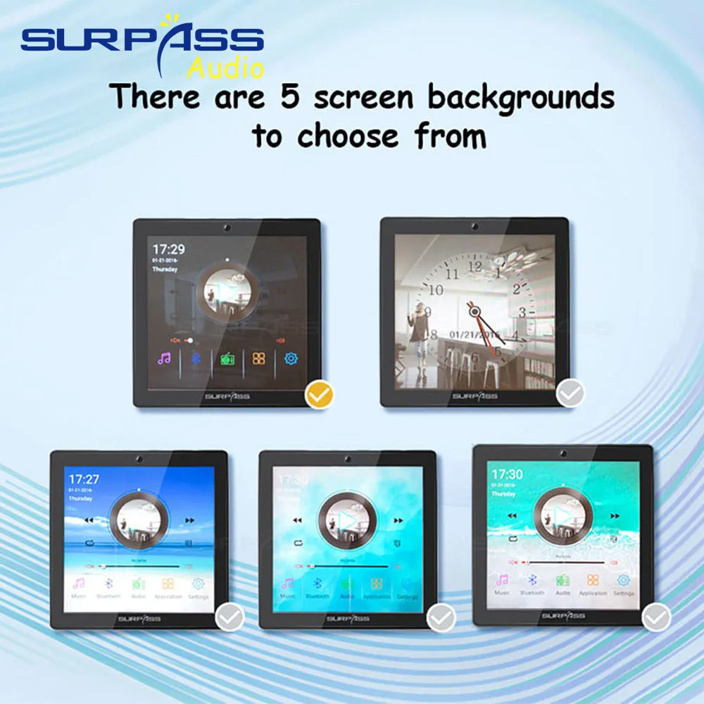 Встроенная Онлайн-радиопанель настенный усилитель система умного домашнего